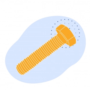 Болт М8x20 мм 20Х13 ISO 8677