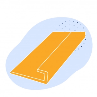 L-образный профиль стальной 250х250х18 мм СТ0 ГОСТ 8509-93