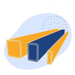 Труба профильная нержавеющая прямоугольная 120х80х2.5 мм AISI 430