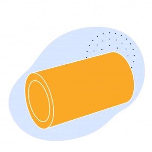 Полиэтиленовая газовая труба 40х2.3 мм SDR 17.6 ПЭ 80 желтая