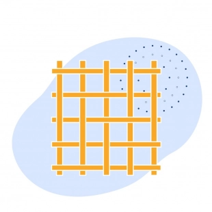 Стальная канилированная сетка 100x10x10 мм 55 ГОСТ 3306-88