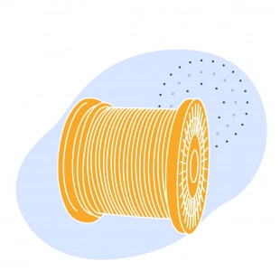 Канат одинарной свивки оцинкованный (ОЖ) 3.6 мм ГОСТ 3064-80