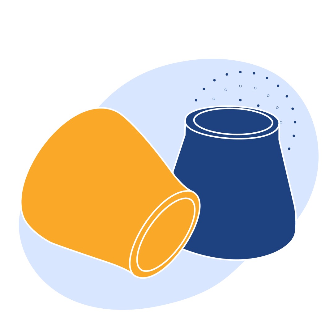 Переход оцинкованный концентрический Ду 133x76 мм