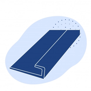 Алюминиевый профиль L-образный 38x5x5 мм АМц ГОСТ 13737-90