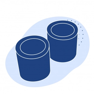 Капролоновая втулка 390х1400 мм белая ПА 6