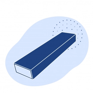 Труба стальная профильная прямоугольная 100х50х2.5х12000 мм Ст3Пс/Сп ГОСТ 8645-68